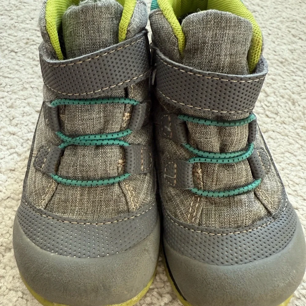 See Kai Run Gray and Teal Toddlers' Booties